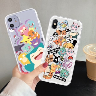 เคสโทรศัพท์มือถือแบบนิ่ม ใส ลายการ์ตูนโปเกม่อน สําหรับ iPhone 14 13 12 11 Promax 14Plus mini X XS XR XSMAX 6 6s 6plus 6splus 7 8 SE2020 7plus 8Plus