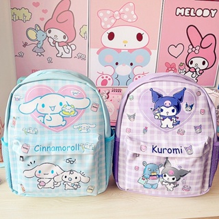 【Ready Stock】Sanrio กระเป๋าเป้สะพายหลัง กระเป๋านักเรียน หนัง PU ขนาดใหญ่ จุของได้เยอะ แบบพกพา อเนกประสงค์ ลายการ์ตูน สําหรับนักเรียน Kuromi