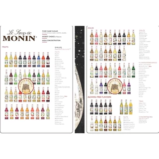 (Coffee Syrups)(ส่งด่วน)(ส่งธรรมดา) โมแนง น้ำเชื่อม ไซรัป โมนิน Monin Syrup 700ml