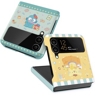 เคสแข็ง ลายตัวละคร Sanrio Happiness Room สําหรับ Galaxy Z Flip4 Z Flip3