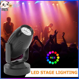 ❉ดีที่สุด❉ไฟสปอตไลท์ LED 85-265V หมุนได้ 360 องศา สีดํา สําหรับเวที บาร์ ปาร์ตี้ KTV