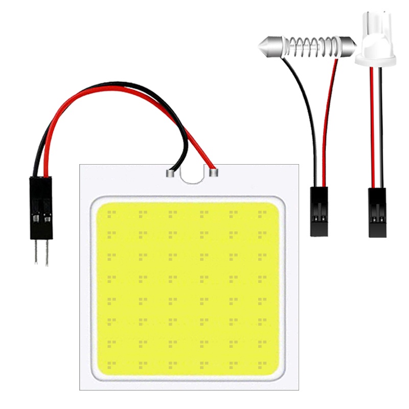 หลอดไฟ LED T10 W5W C10W C5W Festoon 31 มม. 36 มม. 39 มม. 41 มม. COB 12V 7000K สีขาว สําหรับติดป้ายทะเบียนรถยนต์ รถบรรทุก 1 ชิ้น