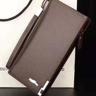 F&SBAG#802 Stylish long bifold/ trifold leather wallet for business design for men credit card,cash