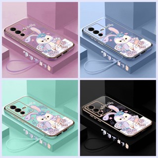 เคส OPPO A57 2022 A76 A96 A16K A16E A16 A5S A7 A12 A11K A9 2020 A5 2020 A53 2020 A33 A54 4G เคส กระต่ายน่ารัก โทรศัพท์มือถือ