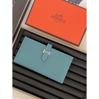 🌟 Hermes กระเป๋าสตางค์ใบยาวสำหรับผู้หญิง  เกรดโอริVIP.  หนังแท้ มีกล่อง🌟