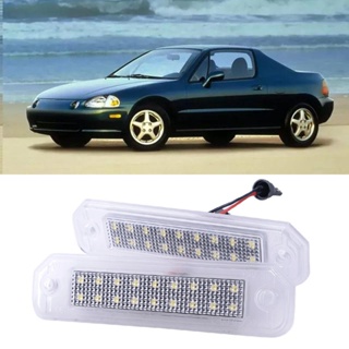 Car LED Number License Plate Lights Lamp For Honda Civic Del Sol Trunk 1993-1997