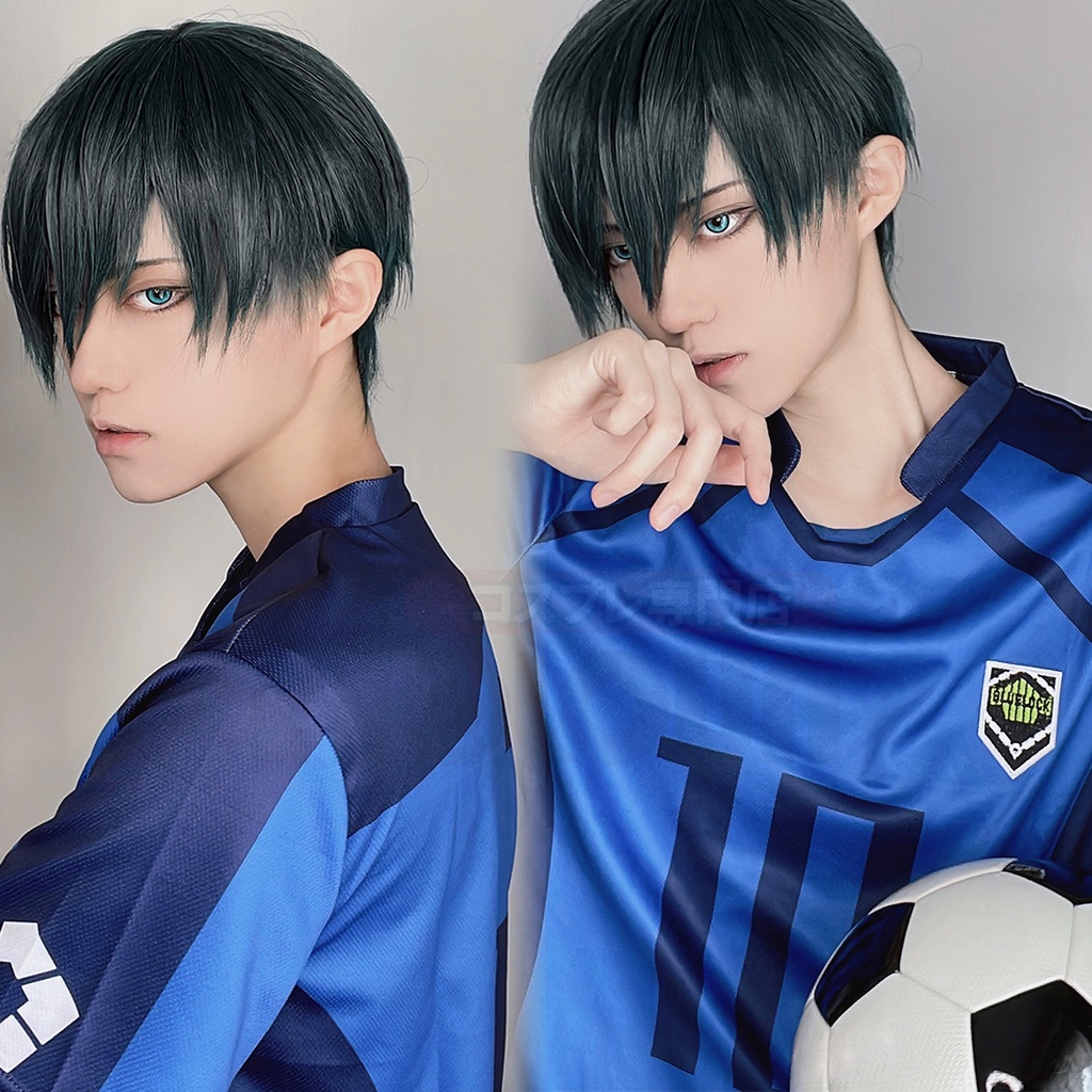 Holoun ชุดคอสเพลย์อนิเมะ Blue Lock Isagi เสื้อยืดฟุตบอล ชุดยูนิฟอร์มฟุตบอล เย็บปักถักร้อย ของขวัญฮา ราคา ถูกที่สุด ดีลบีเคเค แกลเลอรีภาพที่ 2