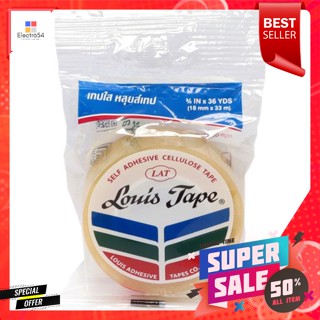 หลุยส์เทป เทปกาวใส แกนเล็ก 18 มม. x 36 หลาLouis Tape, clear masking tape, small core, 18 mm. x 36 yd.