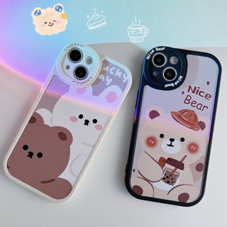 เคสโทรศัพท์สำหรับ Redmi Note 12 5G 11 Pro 11S 10C 9T 10A Xiaomi 11T Pro 10T Redmi 12C A1 Note 10 5G 10s 8 9 9s 7 9C 9A Poco X5 M3 M5s X3 NFC X3 GT C3 เคสนิ่มกันกระแทกหมีน่ารัก