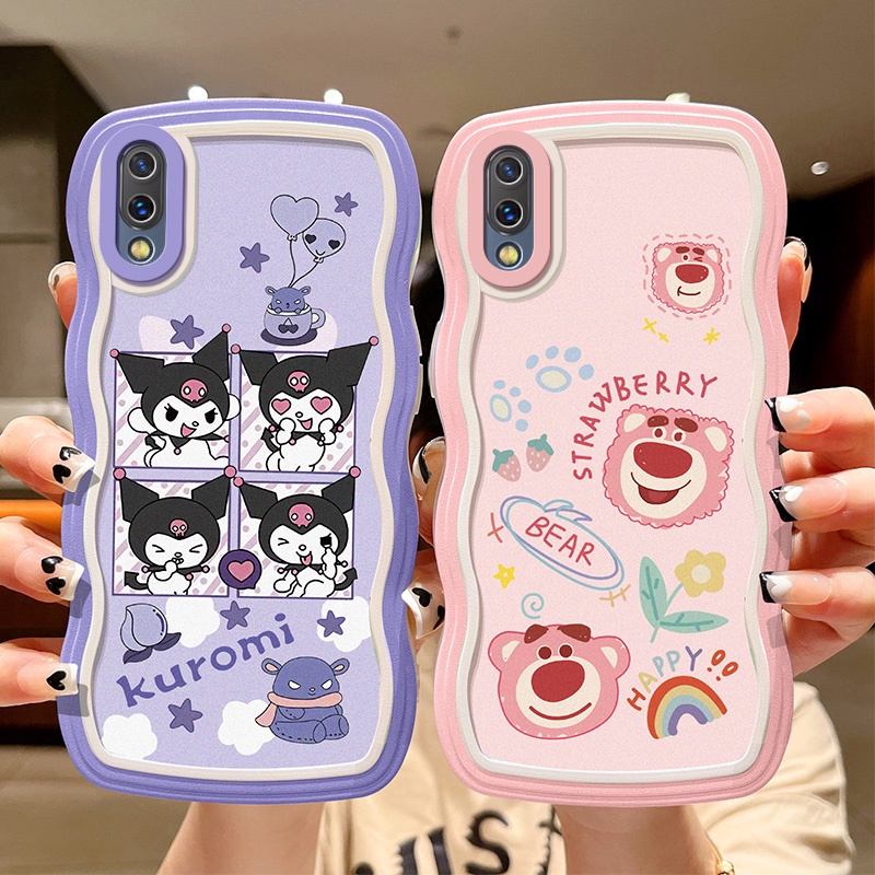 เคสโทรศัพท์มือถือ ซิลิโคนนิ่ม กันกระแทก ลายการ์ตูนหยัก ขนาดใหญ่ สําหรับ Vivo y93 Y93S