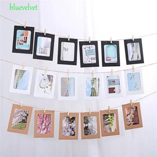 Bluevelvet กรอบรูปกระดาษแข็ง พร้อมคลิปหนีบ และเชือกแขวนผนัง 10 ชิ้น ต่อชุด