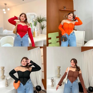 witch top 🕷️🧙🏼‍♀️✨🎃  เกาะอกหัวใจ มีแขน อก 36-46 - MerryChubbyHouse