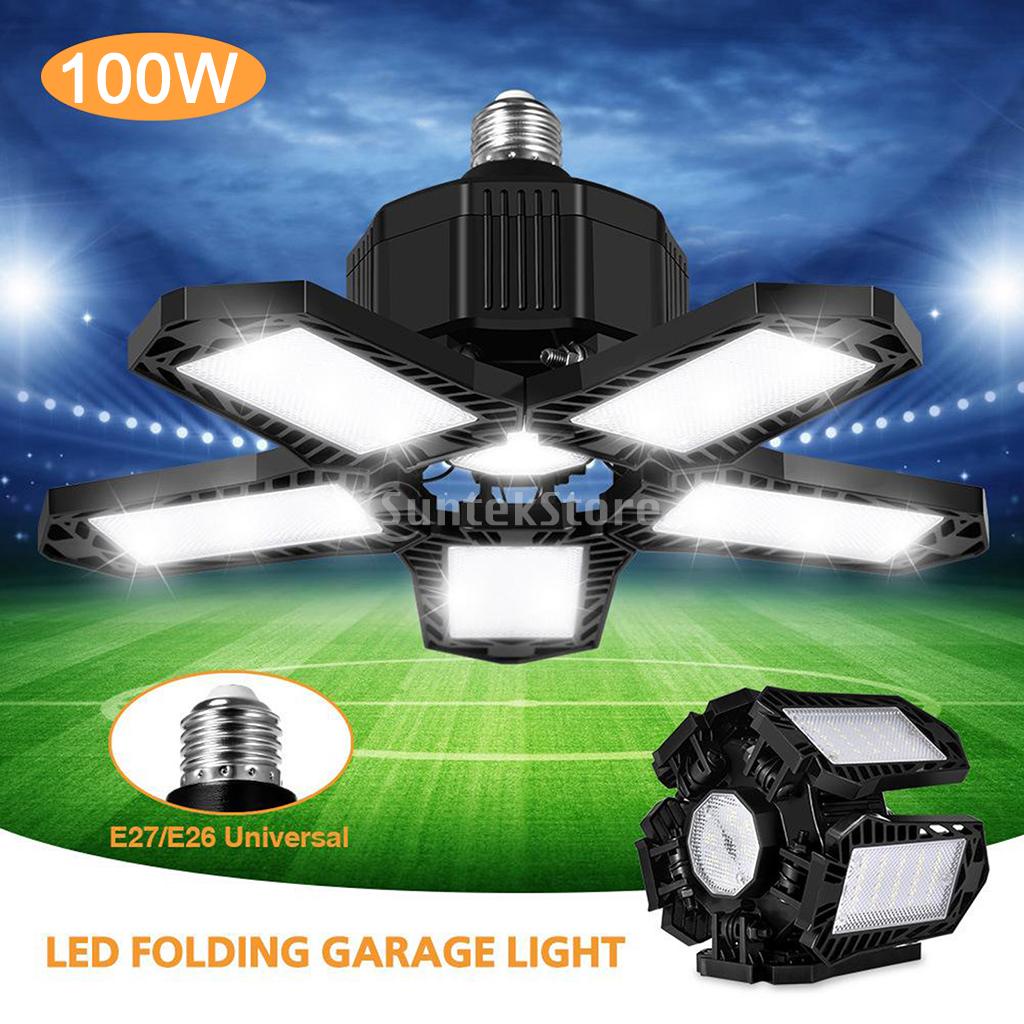 [DOUBLE ] หลอดไฟติดเพดานไฟโรงรถ LED ที ่ เปลี ่ ยนรูปได ้