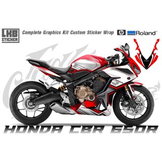 สติ๊กเกอร์แต่งลายรถ Honda Cbr 650R ลาย Racing V.4