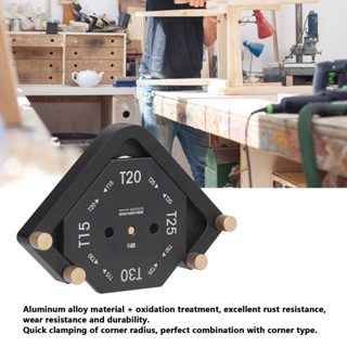 Industrial Shop Corner Radius Routing Templates Aluminium Alloy Durable Router for Woodworking