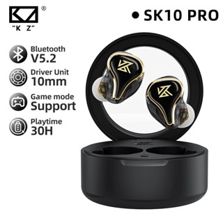 Kz SK10 Pro TWS หูฟังบลูทูธไร้สาย 5.2 HiFi ตัดเสียงรบกวน สําหรับเล่นเกม