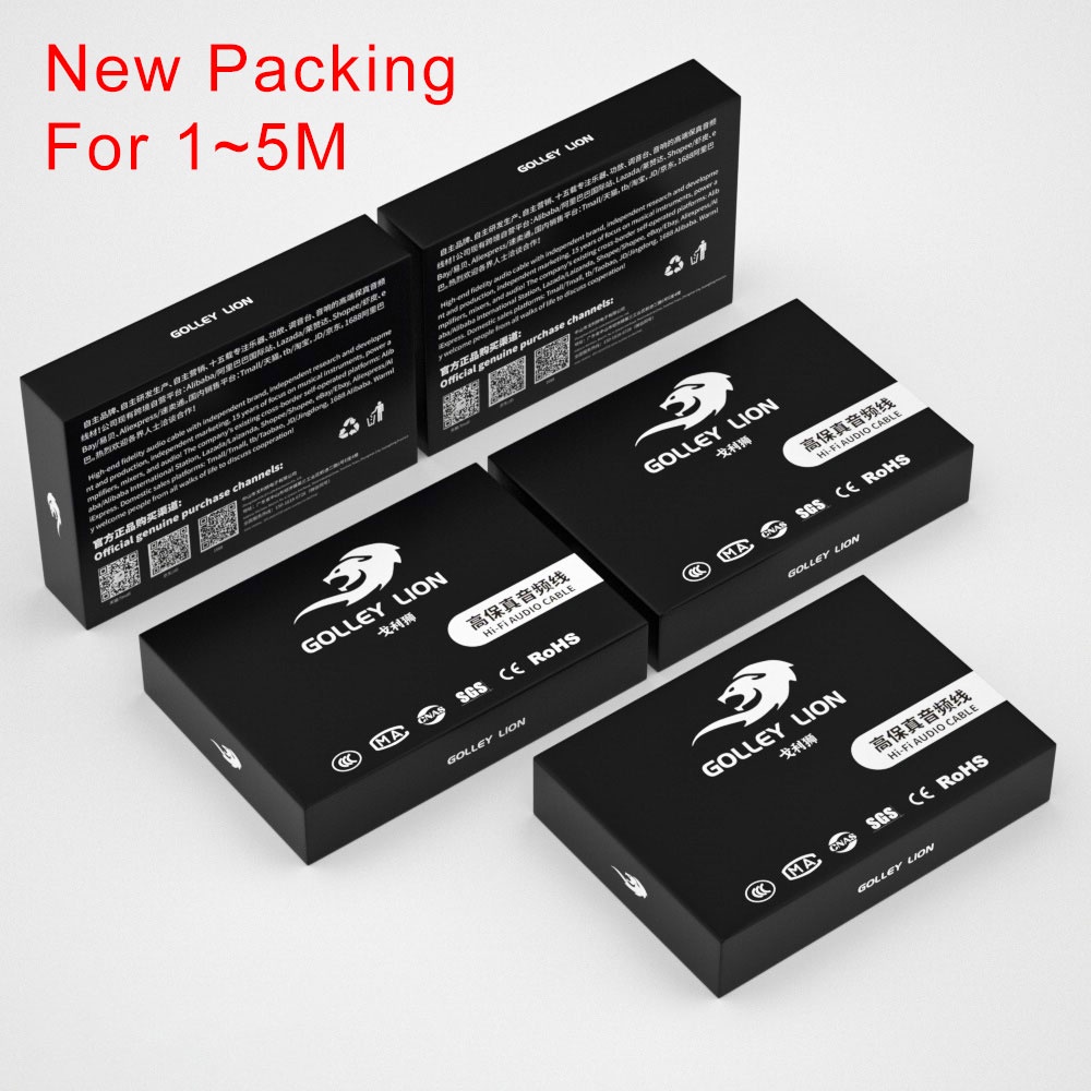 Golley LION อะแดปเตอร์แยกสายเคเบิ้ลเสียง 3.5 มม. เป็น 2RCA Y Aux สําหรับเครื่องเล่น MP3 เครื่องขยายเสียง