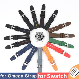 SWATCH สายนาฬิกาข้อมือยางซิลิโคน ทรงโค้ง ลายดาวเคราะห์ ดวงจันทร์ ปรอท 20 มม. สําหรับผู้ชาย และผู้หญิง