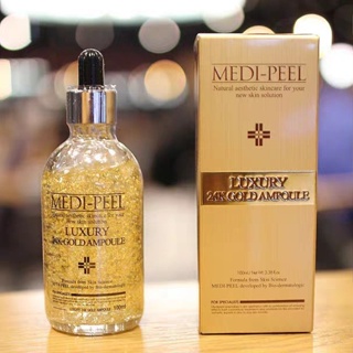 Medi-peel Luxury 24k Gold ampoule 100ml.👉สินค้ามีพร้อมส่งนะคะ🍉🍉