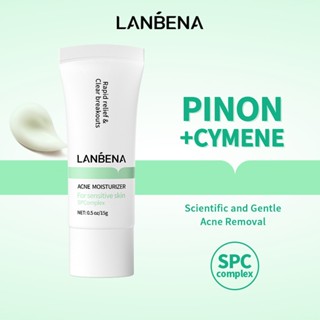 Lanbena Acne Clear มอยส์เจอร์ไรเซอร์ ต่อต้านการอักเสบ ซ่อมแซมผิว ควบคุมความมัน ต่อต้านสิว ผลิตภัณฑ์ดูแลผิว 15 กรัม