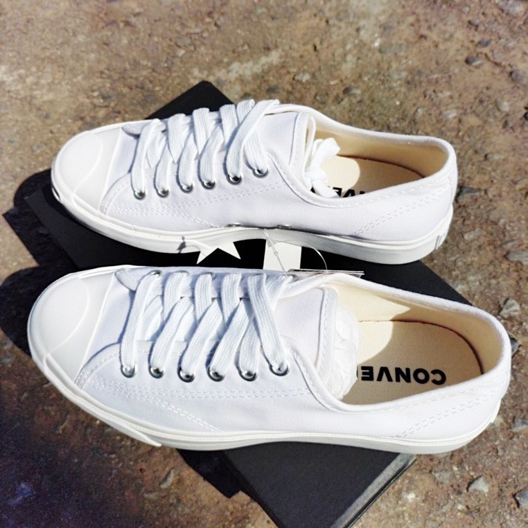 รองเท้าผ้าใบ แจ๊ค CONVERSE รุ่น JACK PURCELL COTTON OX รหัส 16-4056CBK / 16-4057CWW