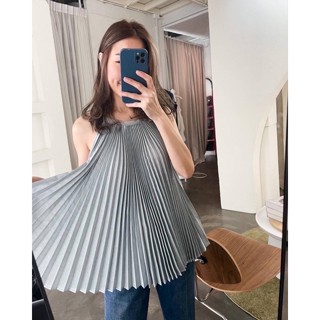 ELLY Pleated TOP เสื้อพลีทแขนกุด