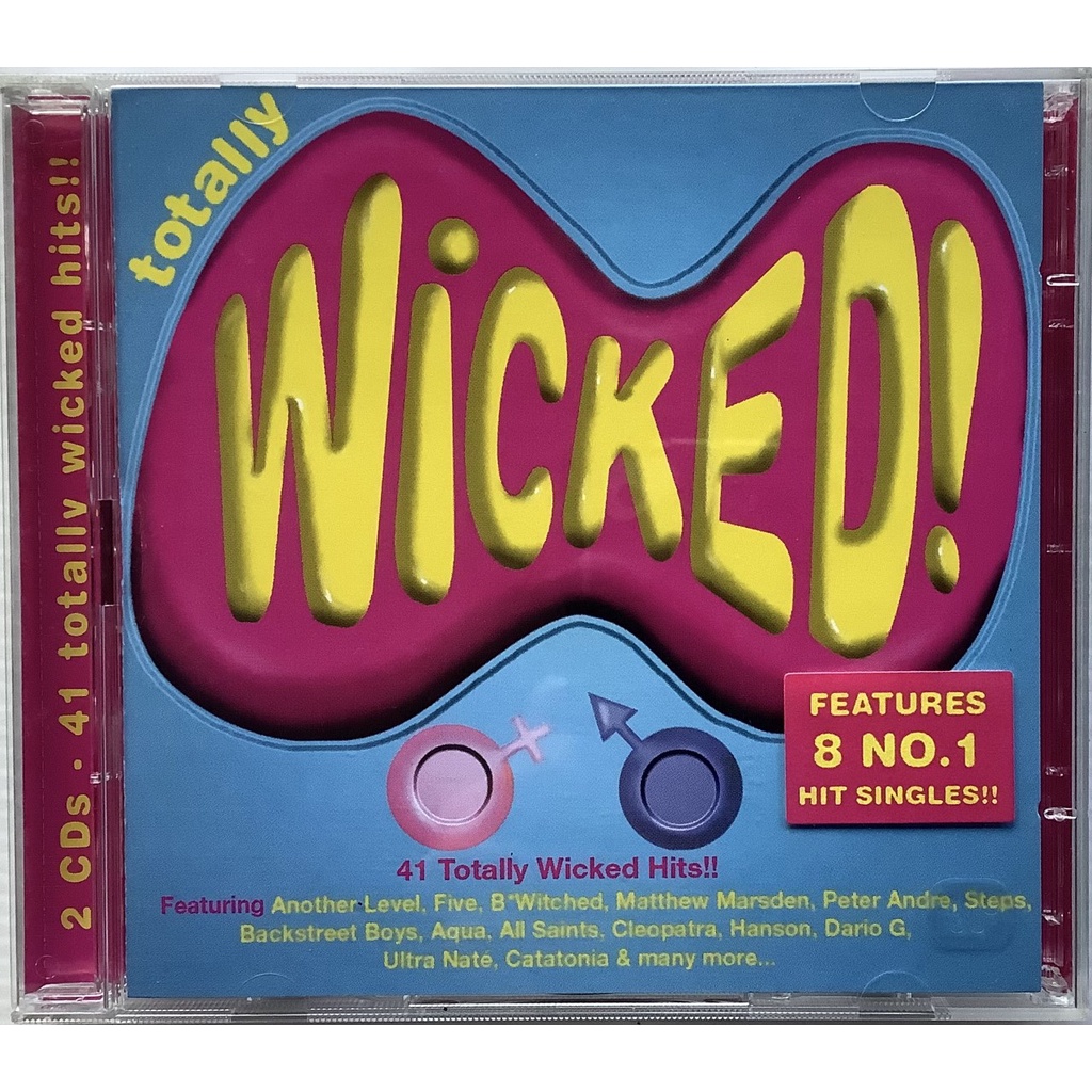 2CD 2ซีดีเพลง Totally Wicked รวมเพลงฮิต 41 เพลง ลิขสิทธิ์ Backstreet Boys Aqua All Saints Five B*Wit