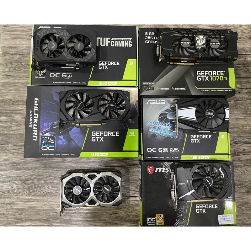 การ์ดจอ Nvidia Geforce RTX 2060/ GTX 1070Ti /GTX 1660super