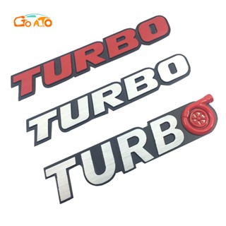 GTIOATO โลโก้ TURBO โลโก้ติดรถยนต์ สติ๊กเกอร์โลโก้รถ โลโก้รถ Logo โลโก้ สติ๊กเกอร์โลโก้รถ คุณภาพสูง สติ๊กเกอร์โลหะ โลโก้ติดรถยนต์สําหรับ ของแต่งรถยนต์ ตกแต่งรถยนต์