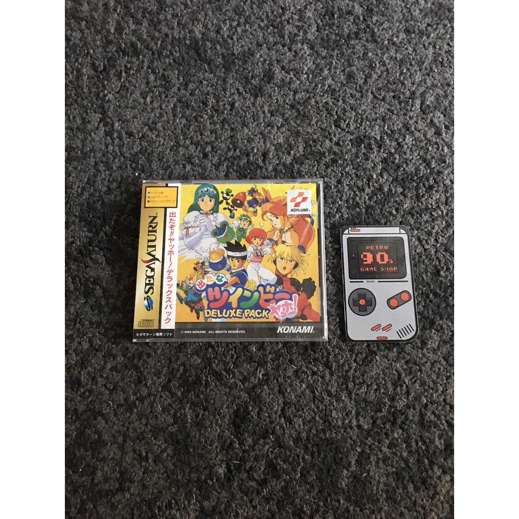 Konami Game Disc Sega Saturn Detana Twinbee Yahoo! Deluxe Pack Sealed / Japan