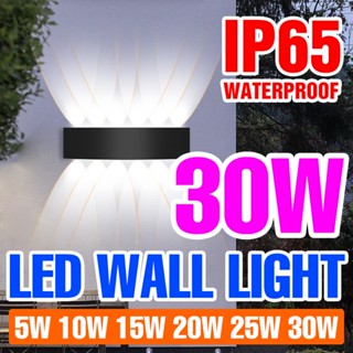 โคมไฟติดผนัง LED 220V IP65 กันน้ํา สําหรับตกแต่งสวน ทางเดิน ห้องนอน ข้างเตียง