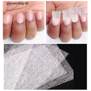 RENBG 10/20 ชิ้นผ้าไหมสําหรับต่อเล็บรูปแบบ Non-ทอ Silks UV เจลไฟเบอร์ TH