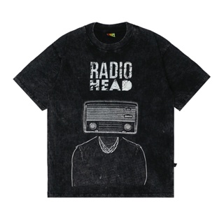 เสื้อยืดโอเวอร์ไซส์เสื้อยืด ลาย Radiohead MCFS-3XL