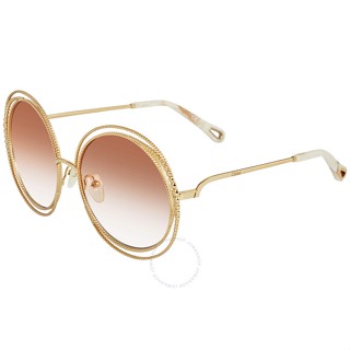 แว่นกันแดด CHLOE Peach Gradient Round Sunglasses CE114SC 724 58 ของแท้100%