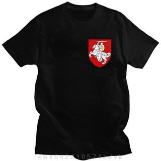 เสื้อวินเทจผญ ตราสัญลักษณ์ของเบลารุสเสื้อยืดผู้ชายผ้าฝ้ายนุ่มทีท็อปส์ซูเบลารุสเสื้อแขนเสื้อแขนสั้นเสื้อยืดฤดูร้อน Merch