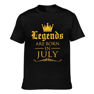 เสื้อยืด พิมพ์ลาย Legends Are Born In July เหมาะกับของขวัญ สําหรับผู้ชาย