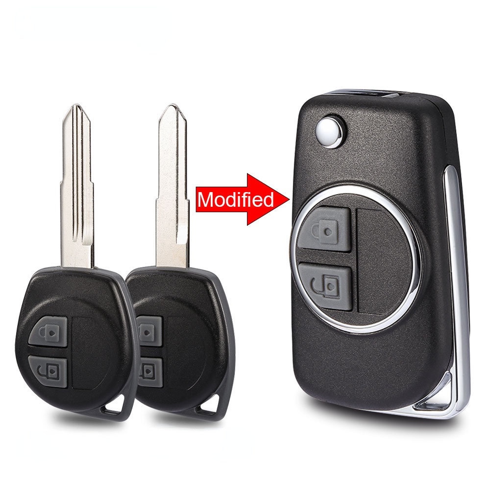 รถดัดแปลง Flip Key Shell Remote สําหรับ Suzuki Swift XL7 vitara Jimny SX4 S-Cross Presso Ciaz ERTIGA Celerio เปลี่ยน Uncut HU133R/SZ11R ใบมีดอุปกรณ์เสริมอัตโนมัติ