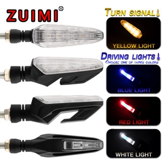 Motorcycle LED turn signal lamp M10 double-sided two-color luminous signal lamp for Suzuki LTZ 400 accessory indicator