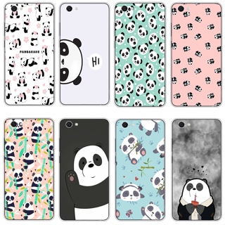 เคสซิลิโคนใส ลายการ์ตูนแพนด้าน่ารัก กันกระแทก สําหรับ Vivo y71 y7i Vivo y81 y8i Vivo V3 Max Vivo v5 lite