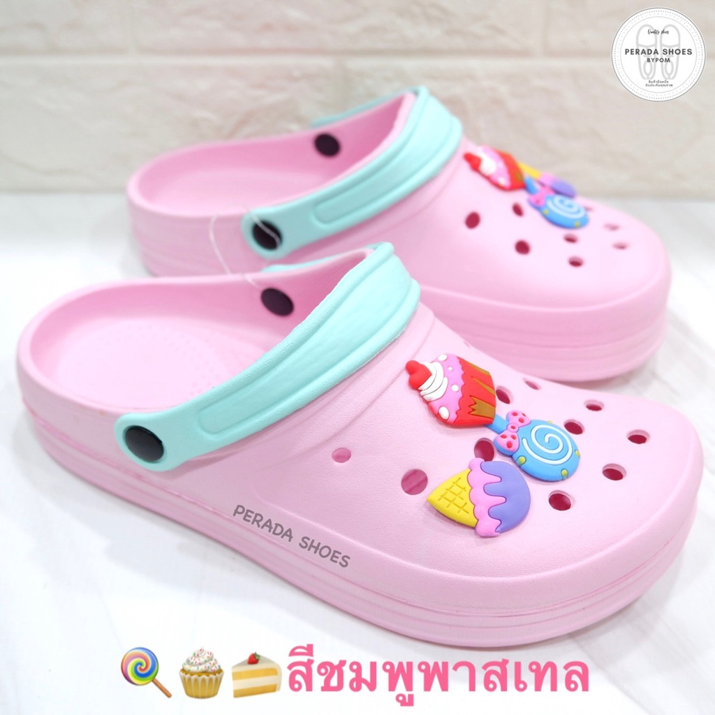 89 บาท เท่านั้น (สุ่มลาย) รองเท้าหัวโต สีพาสเทล ให้เลือกจ้า ไซส์ 36-39