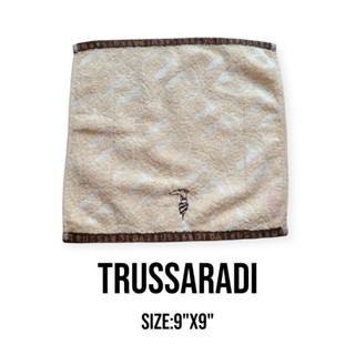 ผ้าเช็ดหน้าแบรนด์เนมtrussaradiแท้(มีหลายแบบ)