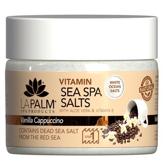 LA PALM VITAMIN SEA SPA SALTS VANILLA CAPPUCCINO  340 g ของแท้!! / Soak แช่ผิวกาย