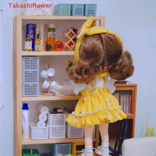 (Takashiflower) ตะกร้าเก็บของจิ๋ว 1:6 อุปกรณ์เสริม สําหรับตกแต่งบ้านตุ๊กตา