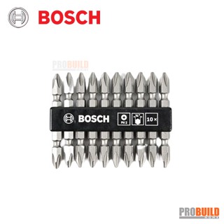 BOSCH ดอกไขควง สีเทา PH 2-65มม. (10ชิ้น/แพค)