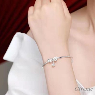 Giveme- สร้อยข้อมือ กําไลข้อมือ ขยายได้ หรูหรา โบ ระฆัง เสน่ห์ สร้อยข้อมือ สําหรับผู้หญิง เด็กผู้หญิง เครื่องประดับ อุปกรณ์ของขวัญ