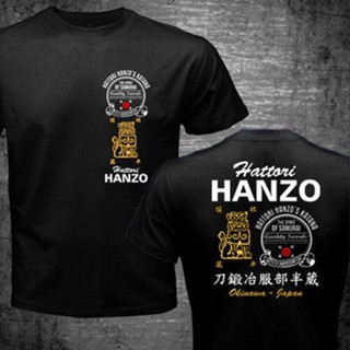 เสื้อยืดผ้าฝ้าย Sanc6 {พร้อมส่ง เสื้อยืดแขนสั้น พิมพ์ลาย Kill Bill Hattori Hanzo Ninja Samurai Katana Swordsmith สไตล์ญี