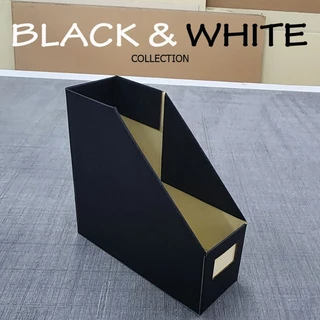 Smith Black&White Collectionn สีดำ และ สีขาวกล่องใส่เอกสารพับได้ 1 ช่อง กล่องกระดาษลูกฟูก