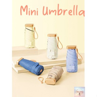 SH11 ร่มกันฝน กันแดด แบบพับได้ ป้องกันรังสี UV มี 7 สี ☂️ ร่มพับสีสดใส Mini Umbrella