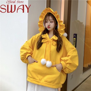 SWAY  เสื้อกันหนาว เสื้อฮู้ด นค้ามาใหม่ ใส่สบายๆ หลวม fashion ทันสมัย Unique รุ่นใหม่ S011379 36Z230909