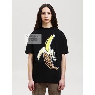 (พร้อมส่ง) PALM ANGELS BANANA LOGO BLACK TEE เสื้อดำ